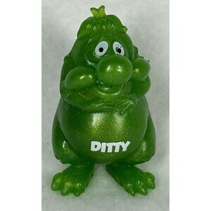 YOWIE Ditty Guardian Baby Animals Collection 2.25" Toy Green Sparkle Figure